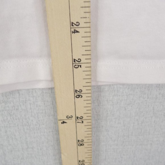 Nike Tee T-Shirt Womens Small White Short Sleeve Crew Neck Logo Dri Fit Athletic - Picture 7 of 10